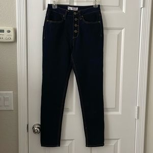 Dk blue skinny jeans Sz 9